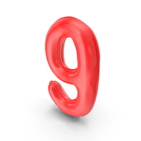 Balloon Numeral 9 PNG & PSD Images