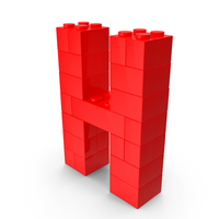 Toy Bricks Red Letter H PNG & PSD Images