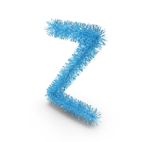 Christmas Tinsel Letter Z PNG & PSD Images