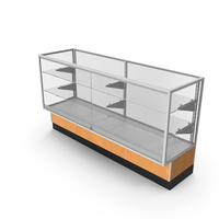 Glass front lock display with shelves 70 Light Wood Gray PNG & PSD Images
