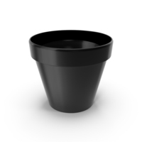 Black Plant Pot PNG & PSD Images