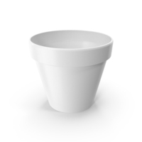 White Plant Pot PNG & PSD Images
