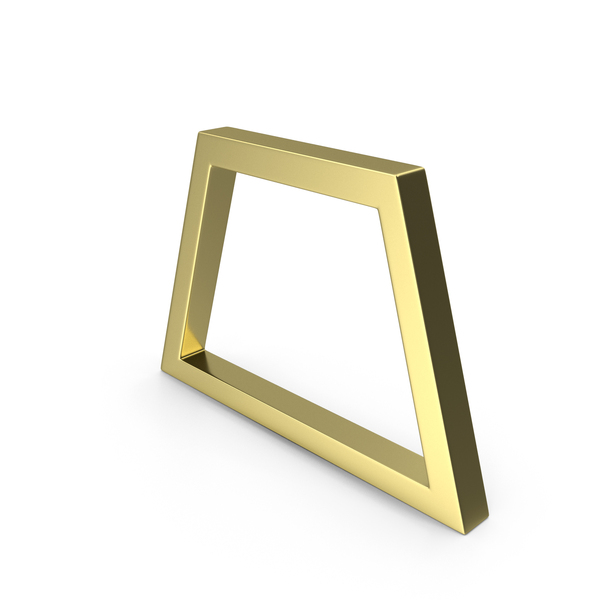 TRAPEZOID ICON GOLD PNG & PSD Images