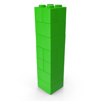 Toy Bricks Green Letter I PNG & PSD Images