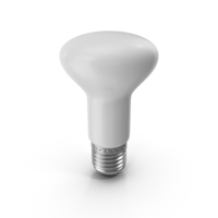 Light Bulb Flattened White PNG & PSD Images
