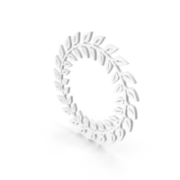 Frame Wreaths Design Stylish White PNG & PSD Images