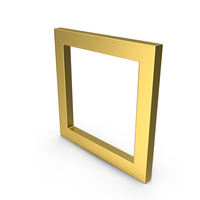 CUBE ICON GOLD PNG & PSD Images