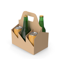 Bottle Carrier With Beer Bottles PNG & PSD Images