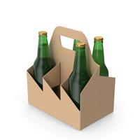 Bottle Carrier With Bottles PNG & PSD Images