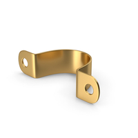 Gold Metal Pipe Clamp PNG & PSD Images