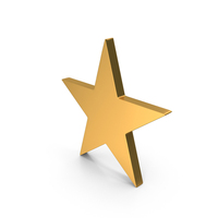 Star Symbol Gold PNG & PSD Images