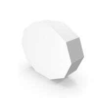 DECAGON SHAPE WHITE PNG & PSD Images