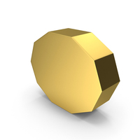 DECAGON SHAPE GOLD PNG & PSD Images