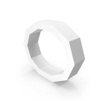 DECAGON ICON WHITE PNG & PSD Images