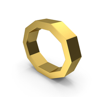 DECAGON ICON GOLD PNG & PSD Images