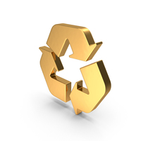 GOLD RECYCLE LOGO PNG & PSD Images