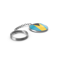 Keychain of a Bahamas Flag PNG & PSD Images