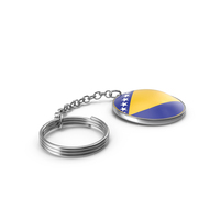 Keychain of a Bosnia and Herzegovina Flag PNG & PSD Images