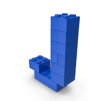 Toy Bricks Blue Letter J PNG & PSD Images