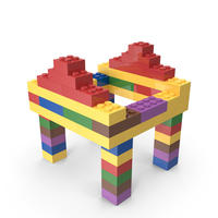 Colorful Lego Construction PNG & PSD Images