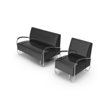 Gispen 444 Sofa and Chair PNG & PSD Images