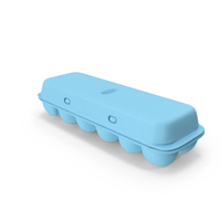 Foam Carton Of Eggs  Blue Blank PNG & PSD Images
