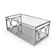 Coffee Table Rectangle Metal/Glass PNG & PSD Images