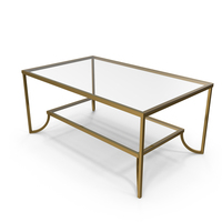 Coffee Table Rectangle Metal/Glass PNG & PSD Images