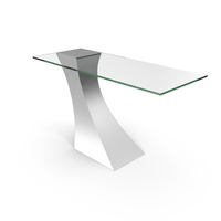 Console Table Rectangle Metal/Glass PNG & PSD Images