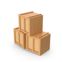 Cargo Boxes Wooden PNG & PSD Images