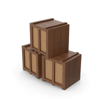 Wooden Cargo Boxes Dark PNG & PSD Images