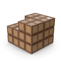 Wooden Crate Boxes Stack PNG & PSD Images