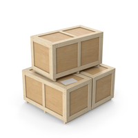Cargo Crate Boxes Stack PNG & PSD Images