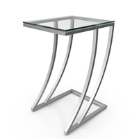 End Table Square Metal Glass PNG & PSD Images