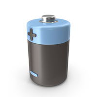 Battery With Positive And Negative Terminals PNG & PSD Images