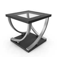 Square Metal End Table PNG & PSD Images