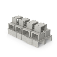 Concrete Block Stack PNG & PSD Images