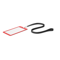 Red ID Badge  / Card PNG & PSD Images