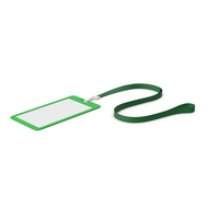 Green ID Badge  / Card PNG & PSD Images