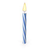 Birthday Candle Blue PNG & PSD Images