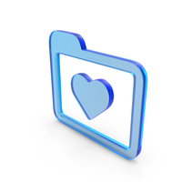 Like Favorate Love Folder Symbol Glass PNG & PSD Images