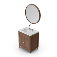 Bathroom Sink With Mirror PNG & PSD Images