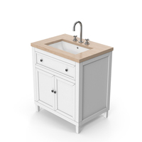 Bathroom Cabinet And Sink PNG & PSD Images