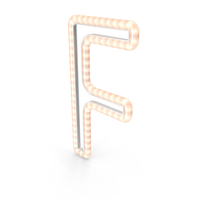 Christmas LED Garland Letter F PNG & PSD Images