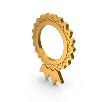 Golden Badge Symbol PNG & PSD Images