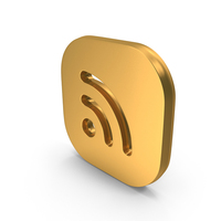 RSS Wifi Icon Gold PNG & PSD Images