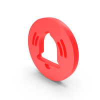 Red Circular Notification Bell Icon PNG & PSD Images