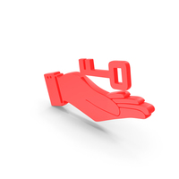 Red Secure key In Hand Symbol PNG & PSD Images