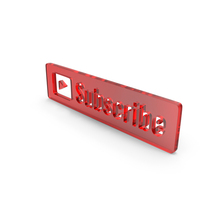Red Glass Subscribe Play Web Symbol PNG & PSD Images