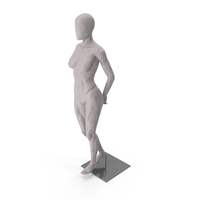Gray Female Base Body Standing PNG & PSD Images